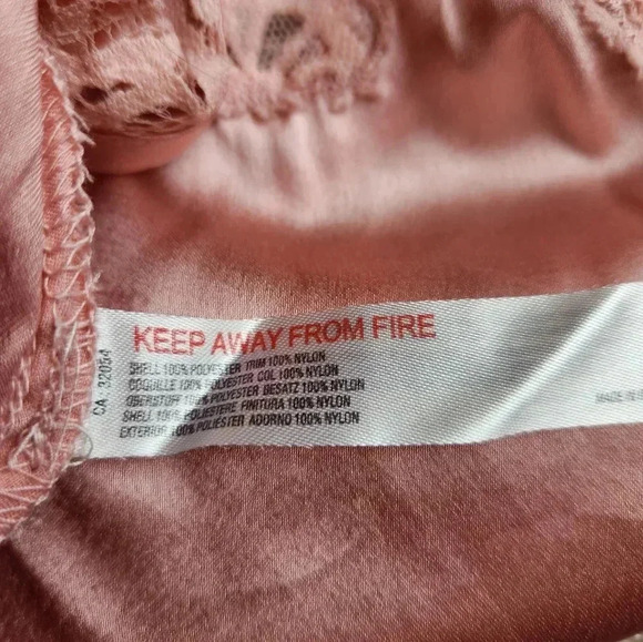 Free People Intimately pink lace camisole ladies satin cami Size M nwot - Picture 6 of 9